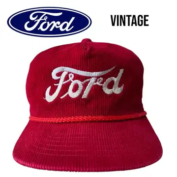 레어 80-90s 포드 빈티지 코듀로이 캡