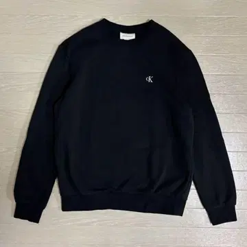 아카이브 로고 플리스 크루넥 풀오버 / BLACK