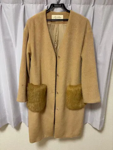 Another Edition 베이지 롱 코트