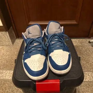 Jordan 로우컷 스니커즈 파랑/화이트