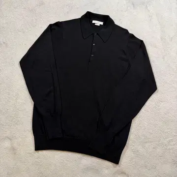 존스메들리 울 니트 피케 셔츠 블랙 M 사이즈