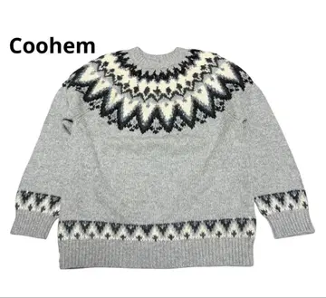 Coohem 노르딕 니트 그레이