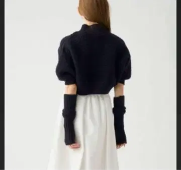 SNIDEL 스나이델 블랙 니트 암워머