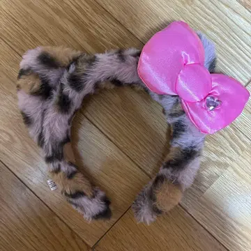 USJ 키티 머리띠 레오파드 무늬