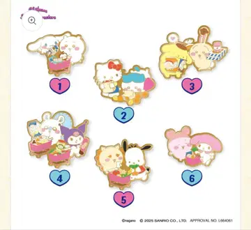 치이카와 x 산리오 핀즈 컬렉션 6개 세트