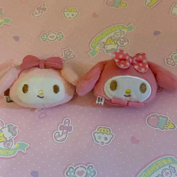 마이멜로디 앞머리 클립 축 처진 귀 2개 세트