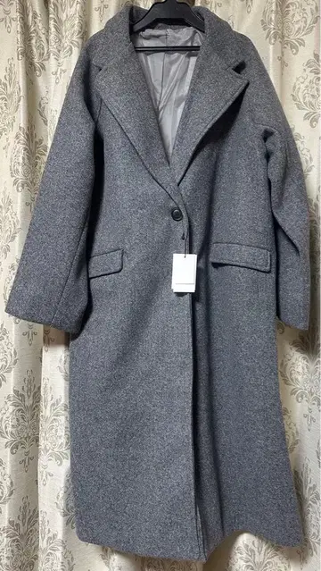 그레이 울 터치 롱 코트 아우터 가을 겨울 미사용