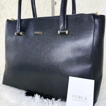 미사용급 새상품급 FURLA 훌라 가죽 토트백 비즈니스