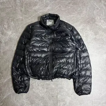 y2k 퍼퍼 자켓 다운 자켓 짧은 기장 드로 코드 테크 계열 광택