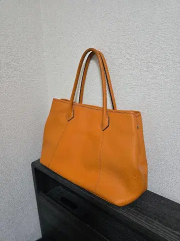 바니스뉴욕 가죽 토트백 오렌지