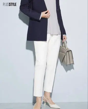 PLST 스틱 팬츠 코튼 블렌드