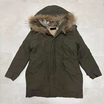 모즈 코트 프리 사이즈 퍼 밀리터리 코트 모리걸 y2k 헤이세이