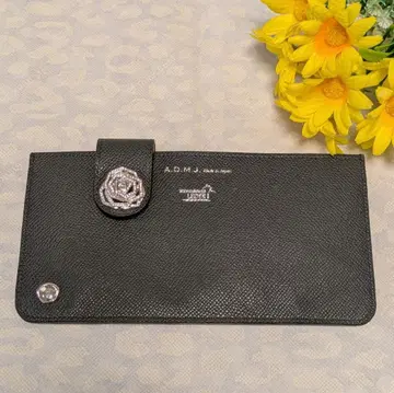 [새상품급] ADMJ 장미 모티브 슬림 지갑 상자 없음