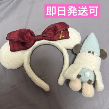 디즈니 머리띠 인형 배지 리루리루린 크리스마스 2025