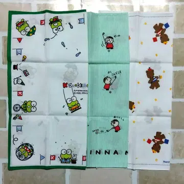 산리오 케로케로케로피 모두의 타보 MBDKLAB 손수건 레트로