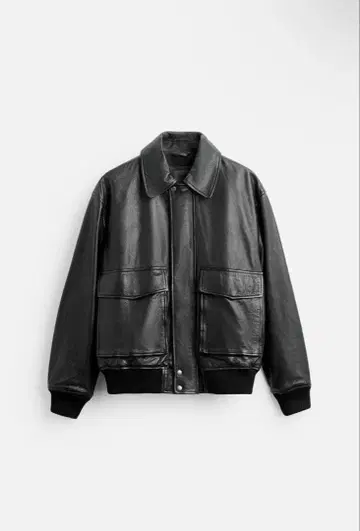 ZARA 천연 가죽 자켓