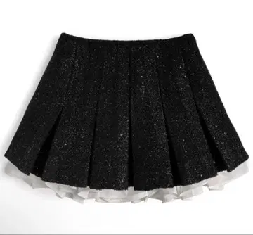 GRL 안감 부착 프릴 트위드 플리츠 미니 스커트 gm838