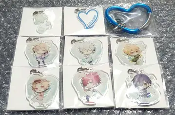 CLOCK ZERO 클락 제로 하트 카라비너 & 참 세트