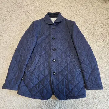 정장 셀렉트 충전솜 울 트위드 퀼팅 자켓 남성용 코트