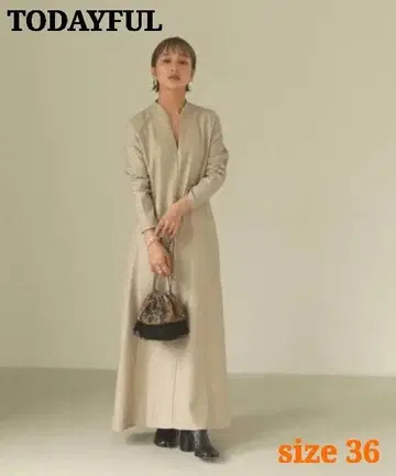 TODAYFUL 조젯 래글런 드레스 롱 원피스 베이지 계열 36