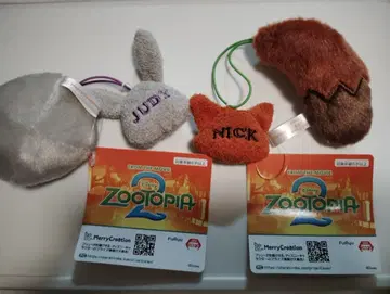 주토피아2 닉 주디 미니 꼬리 2종