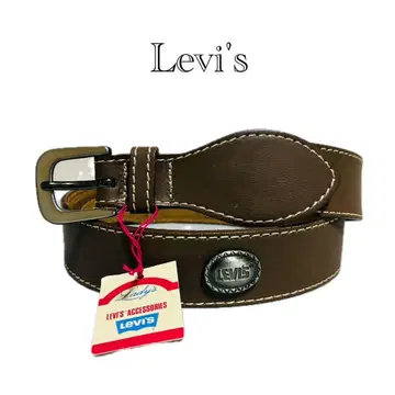 [ 미사용 ] 리바이스 가죽 벨트 USA 빈티지 브라운