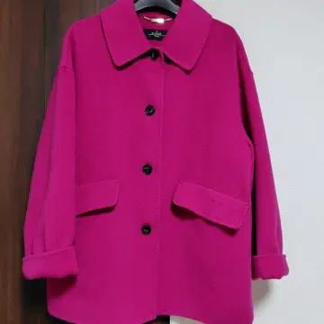 THE CLASSE 핑크 울 코트 사이즈 9