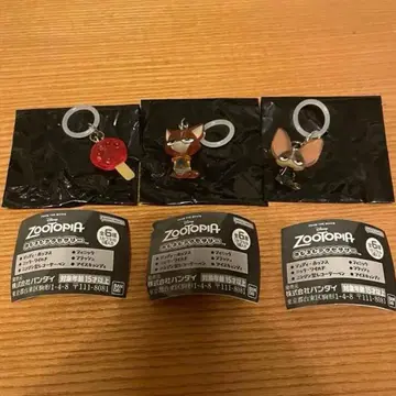 [ 미사용 ] 주토피아 메지루시 액세서리 닉 & 피닉 & 아이스 캔디