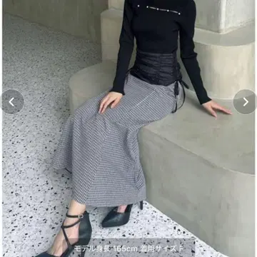 새상품 [리젝시] 코르셋 시어 머메이드 스커트