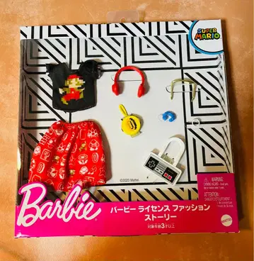 바비 라이선스 패션 스토리 슈퍼 마리오 옷 갈아입기 세트