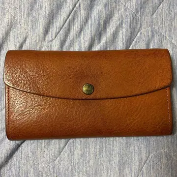브라운 가죽 장지갑