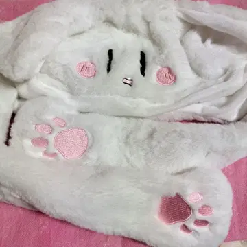 마후마후 슈퍼 고양이가 될 수 있다면 화이트 모자