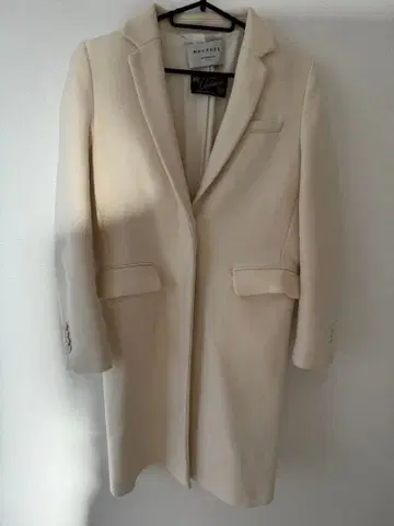 아이보리 체스터 코트 울 혼방