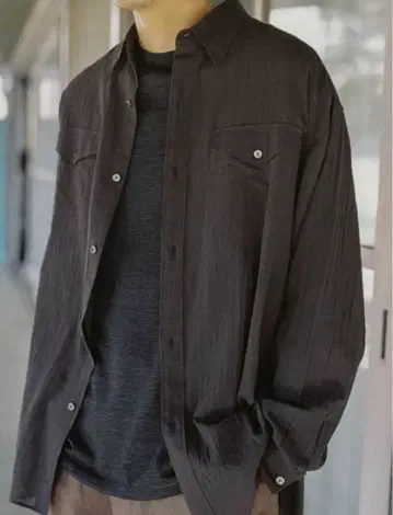 LIDNM 워시드 보일 쉬어 셔츠 24ss