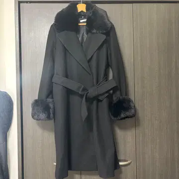 RESEXXY 롱 코트 퍼 포함