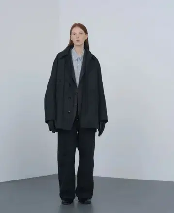 YOKE Graphpaper NUBUCK LEATHER CAR COAT