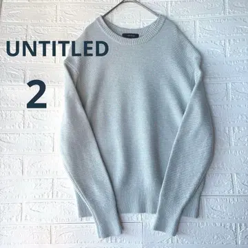 [새상품급] UNTITLED 언타이틀 울 캐시미어 혼방 긴팔 니트