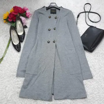 H352*도쿄 스타일 A라인 롱 가디건 그레이 38