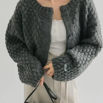 mystic 포코포코 니트 가디건