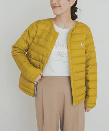 단톤 나일론 타프타 노카라 이너 다운 자켓