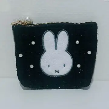 miffy 트위드&펄 시리즈 트위드 티슈 케이스 블랙