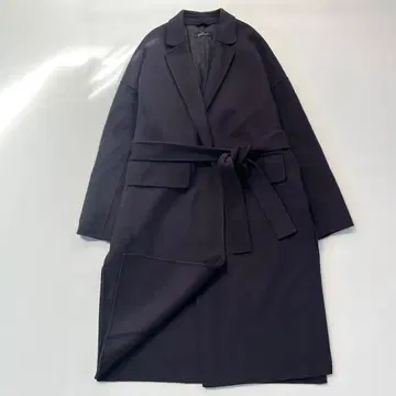 거의 미사용 스터링 루어 울 리버 코트 롱 기장 벨트 스테디셀러 인기