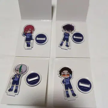 블루 록 아크릴 스탠드 4개 세트