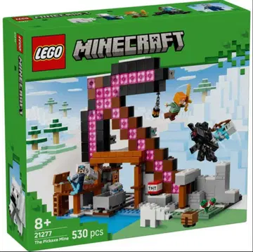 LEGO Minecraft 21277 530피스 곡괭이 광산