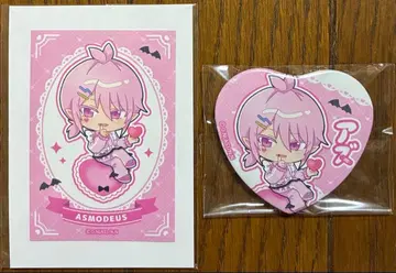 마계의 왕자! 이루마 군 카미애니 복권 캔뱃지&스티커 아스모데우스 앨리스