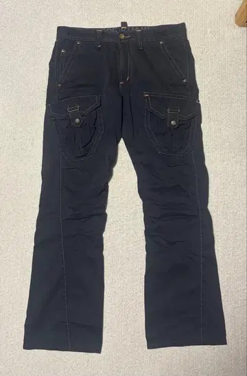 EDWIN 카고 팬츠 기믹 Y2K 블랙