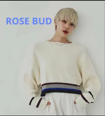 ROSE BUD 로즈버드 라인 니트