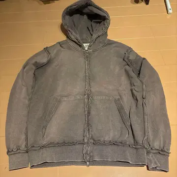 beams 더블 지퍼 후드티