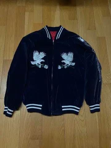 일본제 90s 스카잔 독수리 자수 JAPAN YOKOSUKA