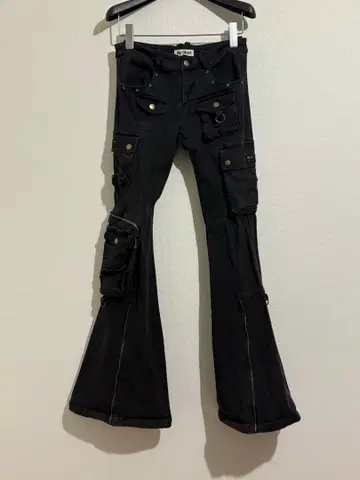 Ny Dkyel 플레어 카고 팬츠 Y2K